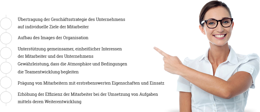 Hauptaufgaben unserer Personalstrategie